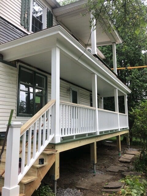 Design-build team working on a Vermont renovation project
